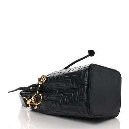 Fendi Vitello Liberty F is Fendi FF 1974 Embossed Mini Mon Tresor Bucket Bag Black 4 of 9