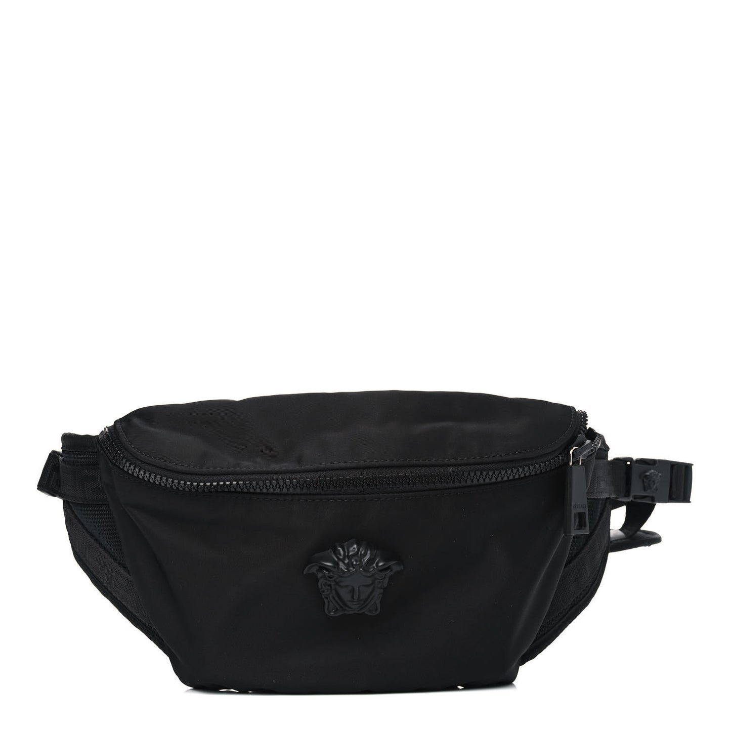 Nylon Palazzo Medusa Belt Bag Black