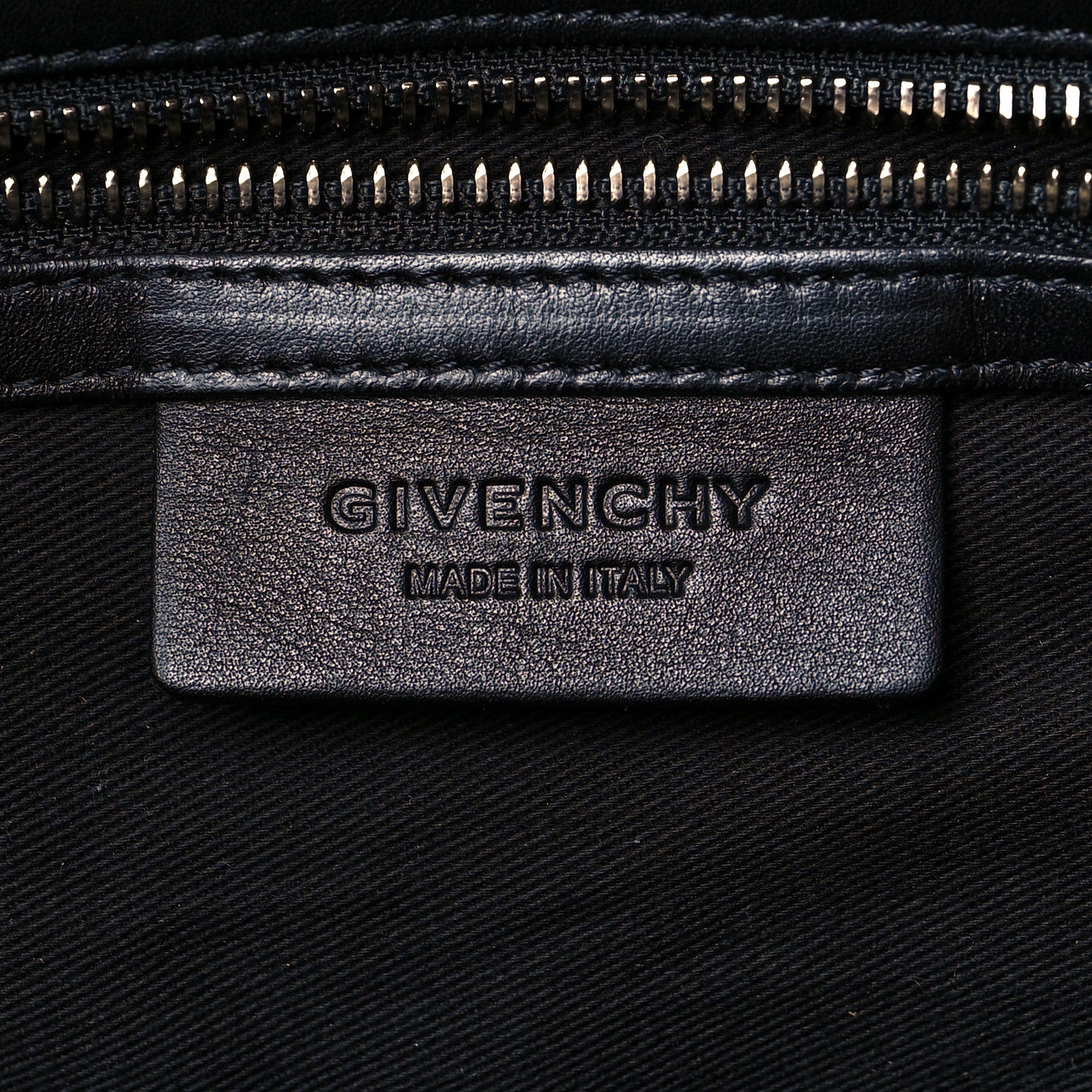 Givenchy Pebbled Lambskin Zip Animation Medium Nightingale Black 6 of 10