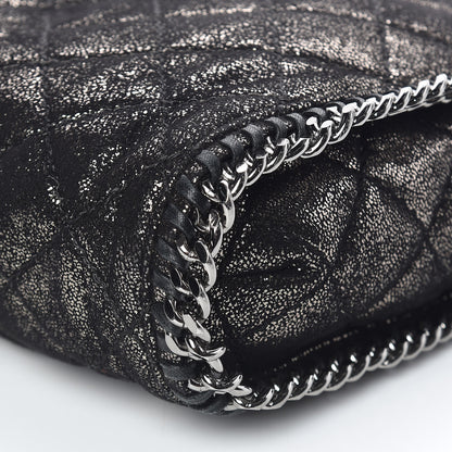 Stella McCartney Chamois Shiny Dotted Quilted Small Falabella Tote Ruthenium 9 of 9