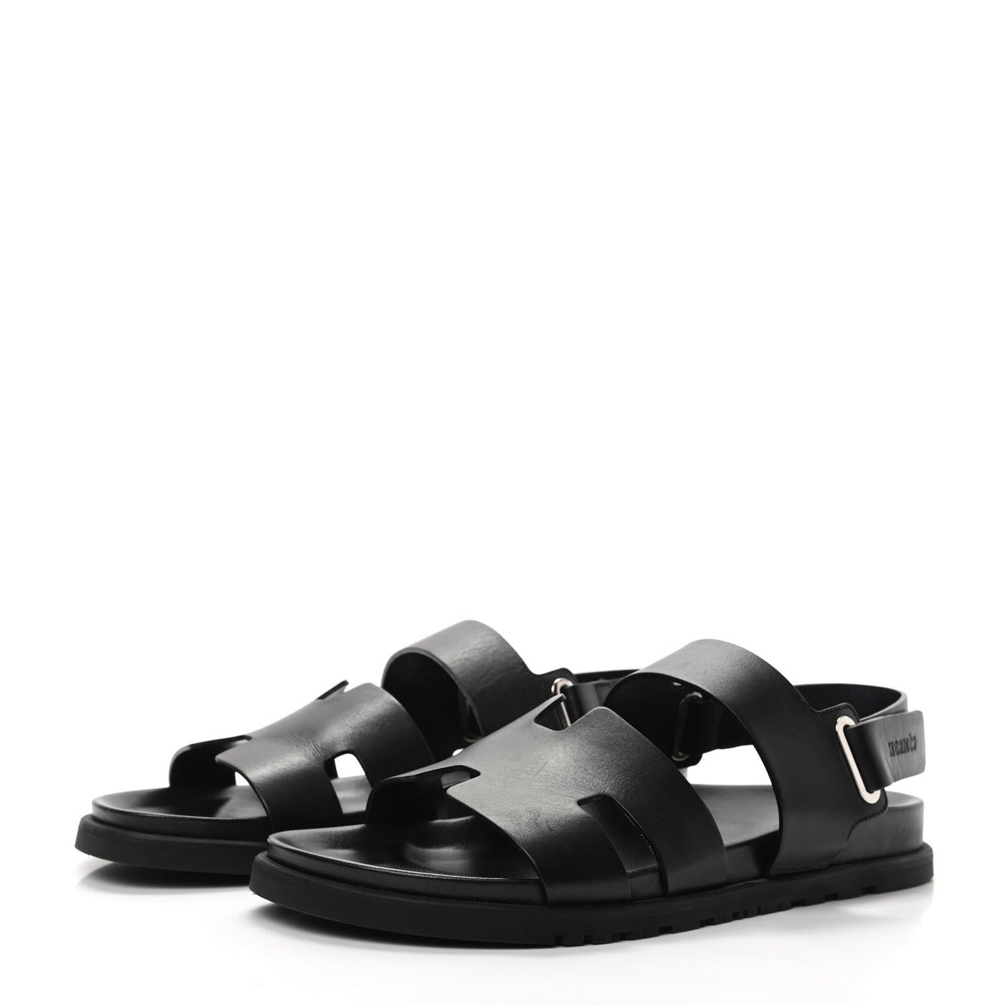 Calfskin Mens Takara Sandals 43 Black