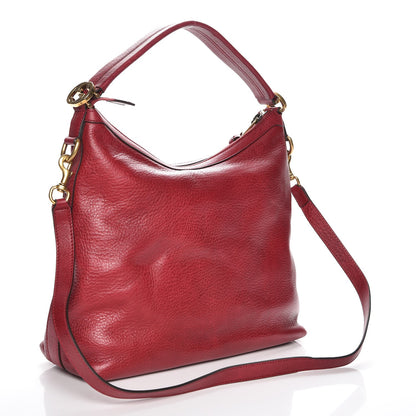 Gucci Pebbled Calfskin Small Miss GG Hobo Red 4 of 8