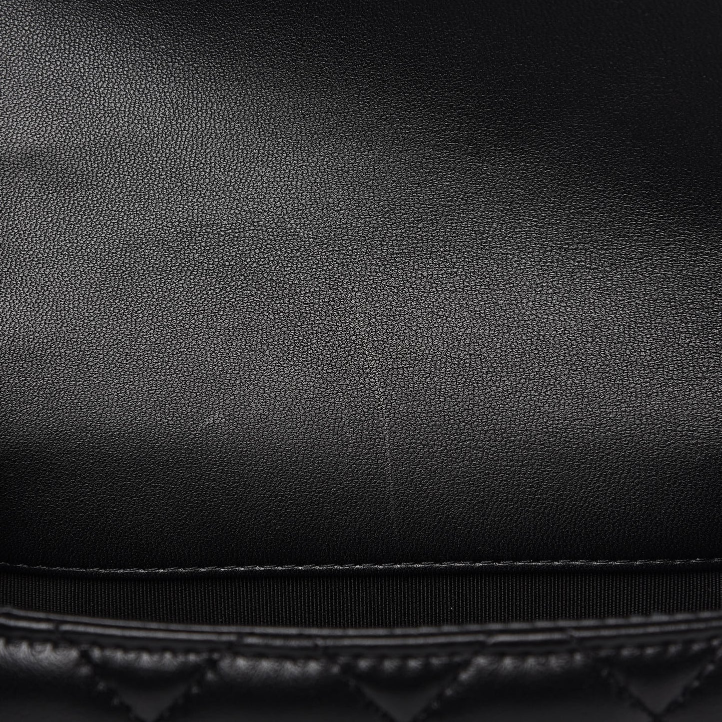 Lambskin Quilted Small My Precious Flap Black