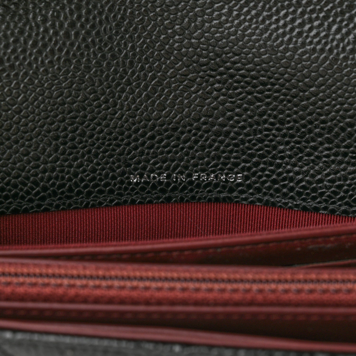 Chanel Caviar Quilted Large Gusset Flap Wallet Black 7 of 12
