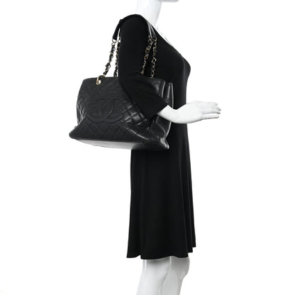 Chanel Caviar Quilted Grand Shopping Tote GST Black 2 of 11
