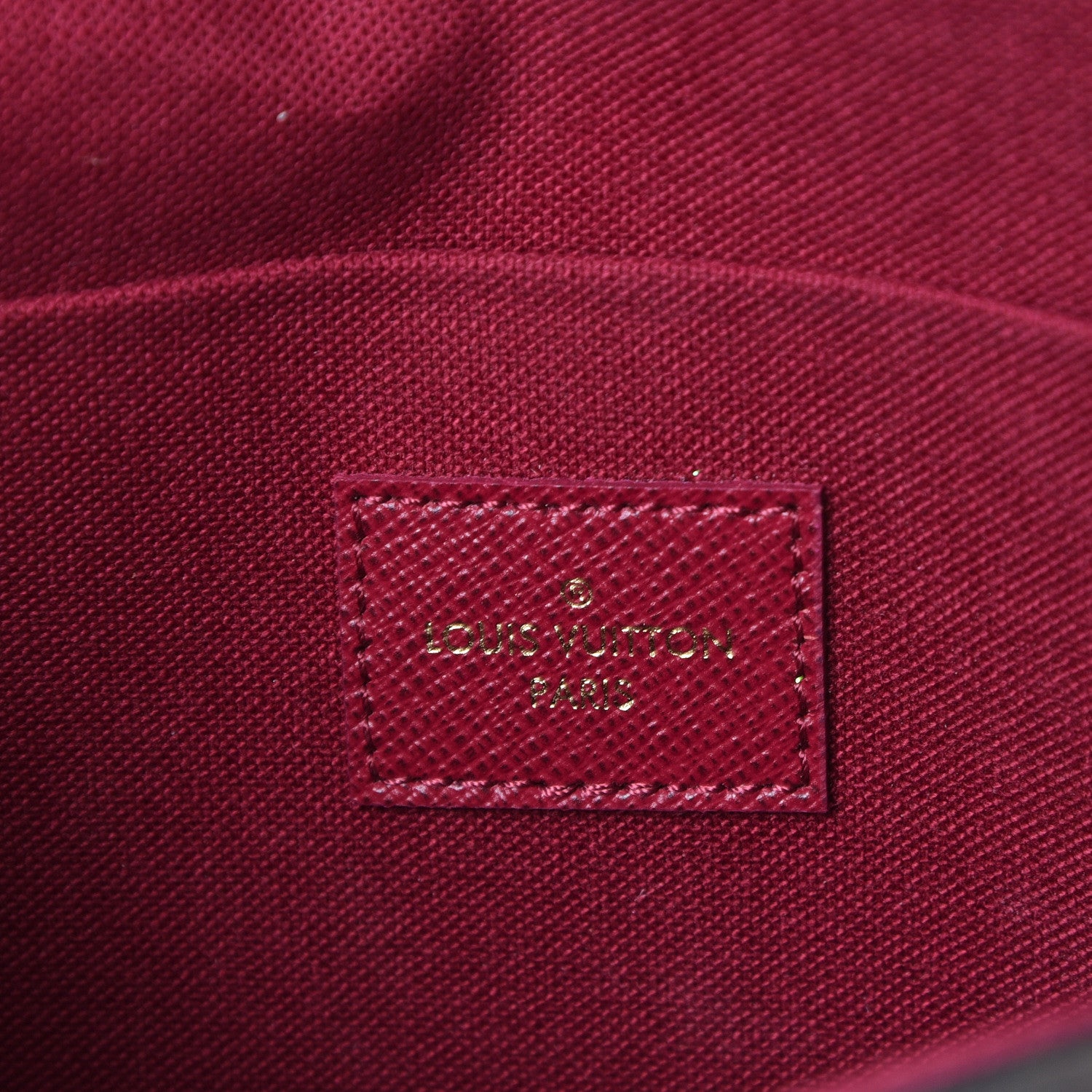 Louis Vuitton Monogram Pochette Felicie Chain Wallet Fuchsia 7 of 13