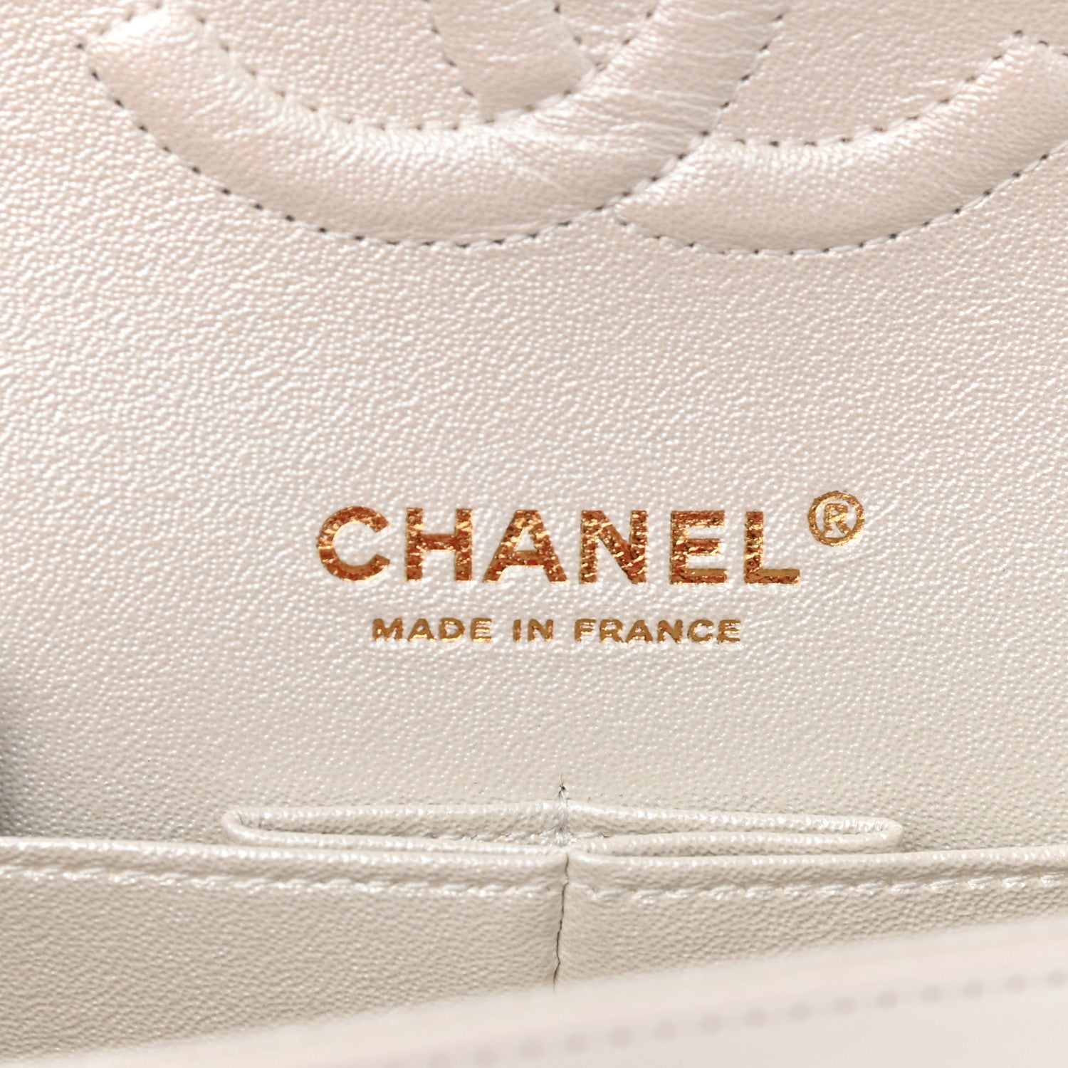 Chanel Iridescent Calfskin Quilted Medium Double Flap White 6 of 10