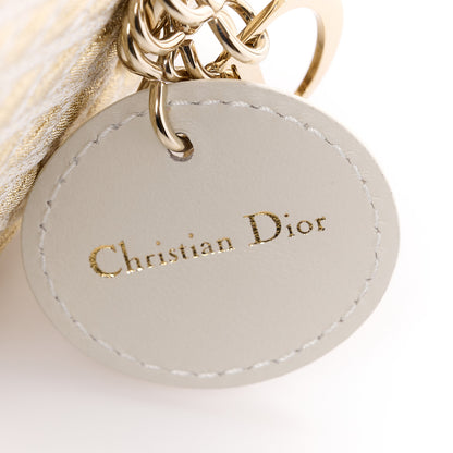 Christian Dior Metallic Jacquard Diamond Quilted Mini Lady Dior Gold 9 of 13