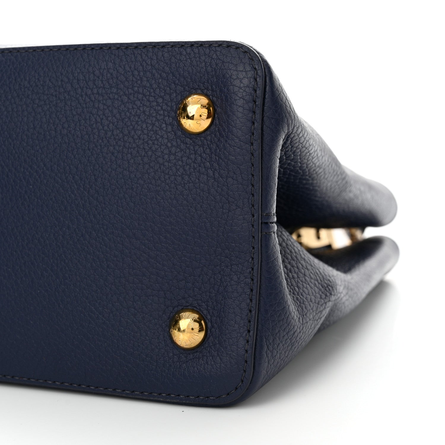 Louis Vuitton Taurillon Snakeskin Capucines GM Blue 9 of 9