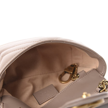 Gucci Calfskin Matelasse Super Mini GG Marmont Shoulder Bag Porcelain Rose 5 of 11