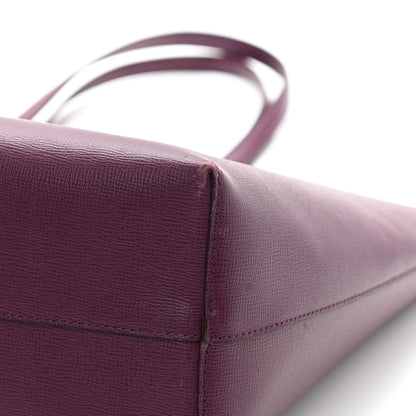 Tom Ford Grained Calfskin Small T Tote Bordeaux 11 of 13
