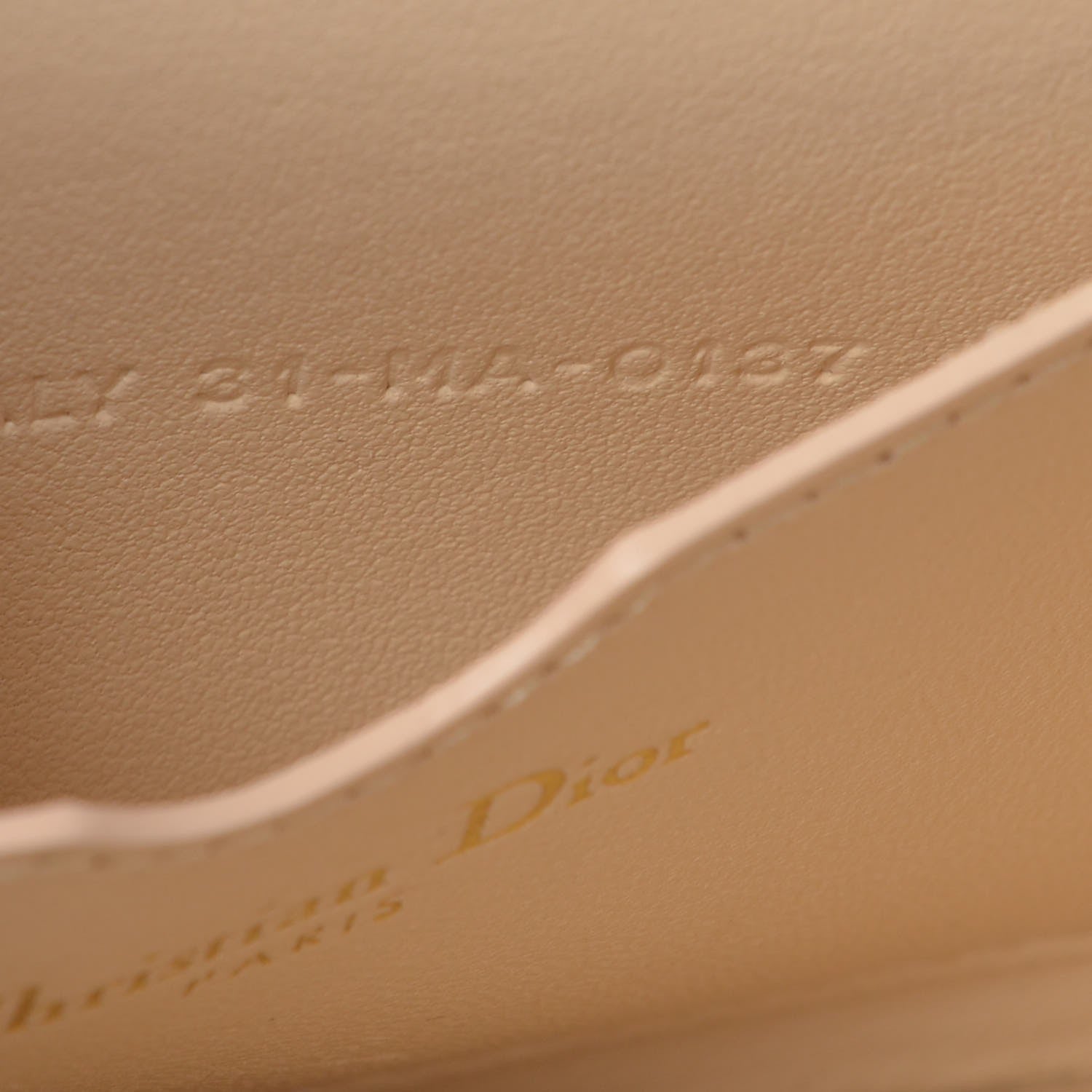 Christian Dior Lambskin Embroidered Le Monde Tarot Pouch Clutch Beige 8 of 8