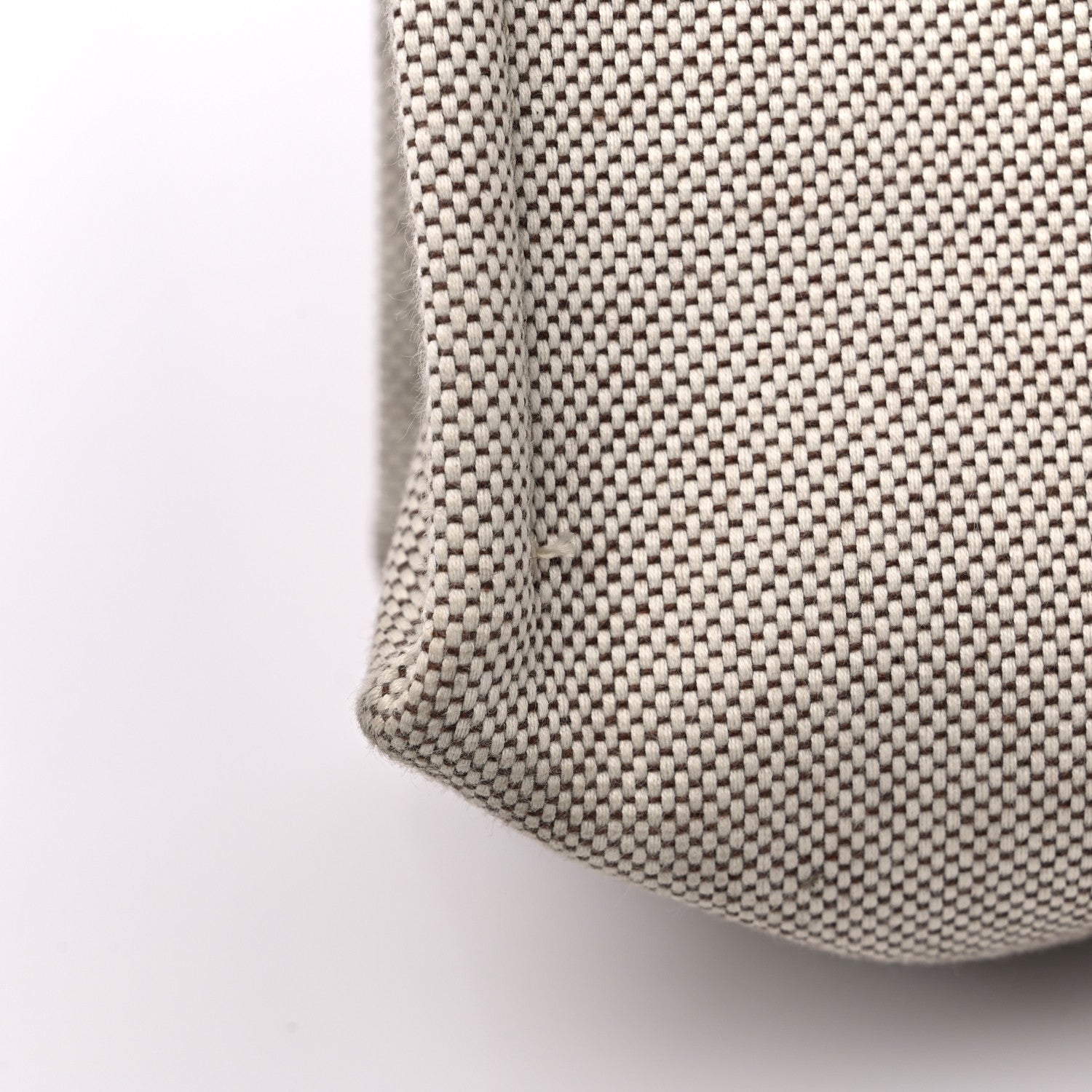 Chloe Cotton Calfskin Large Woody Ribbon Tote White Brown 14 of 14