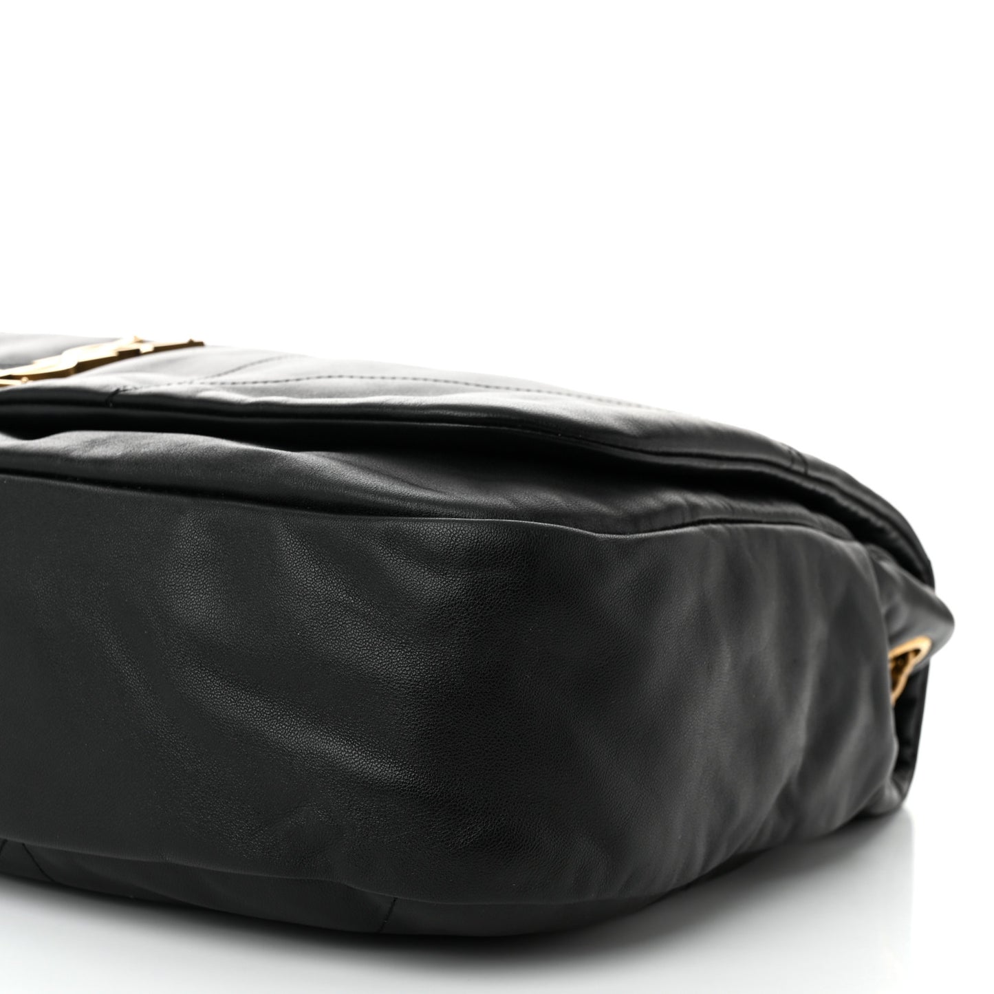 Lambskin Matelasse Monogram Large Jamie 4.3 Black