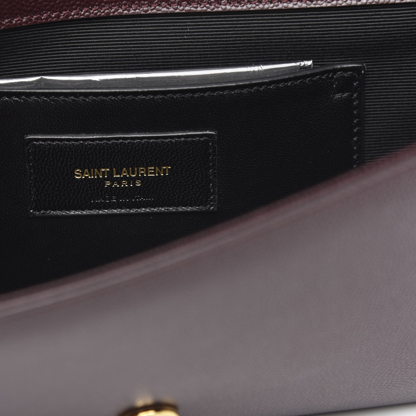 Grain De Poudre Classic Monogram Cassandre Clutch Amaranto