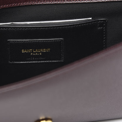 Saint Laurent Grain De Poudre Classic Monogram Cassandre Clutch Amaranto 7 of 9