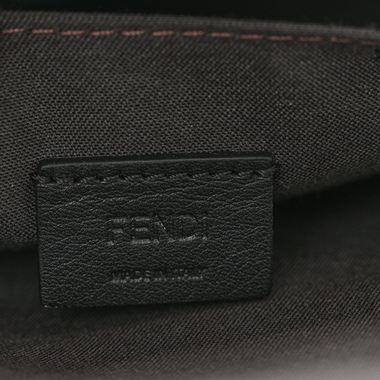 Vitello Soft F is Fendi Bi-Color FF 1974 Embossed Envelope Wallet On Chain with Pouches Maya Black