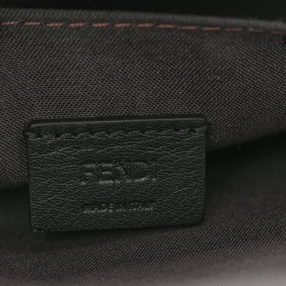 Fendi Vitello Soft F is Fendi Bi-Color FF 1974 Embossed Envelope Wallet On Chain with Pouches Maya Black 7 of 9