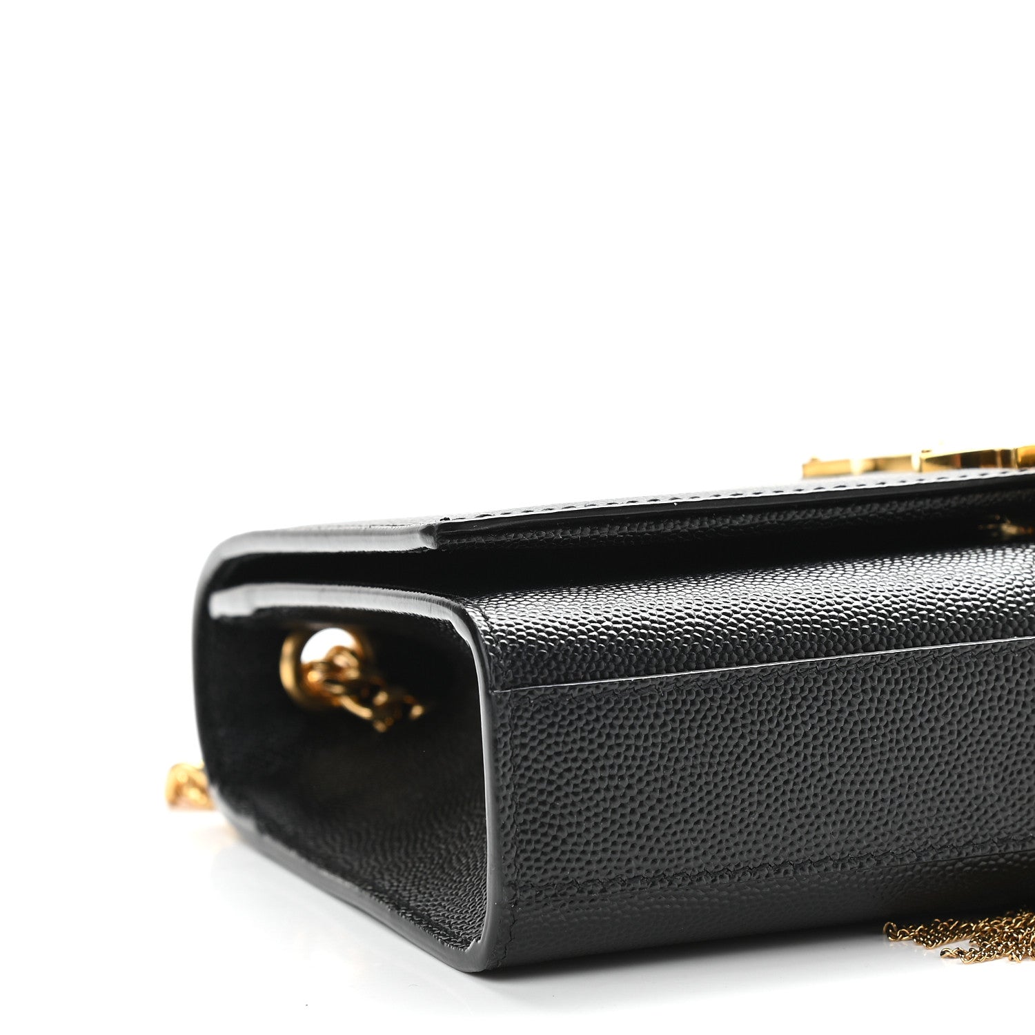 Saint Laurent Grain De Poudre Small Classic Monogram Kate Tassel Satchel Black 7 of 9