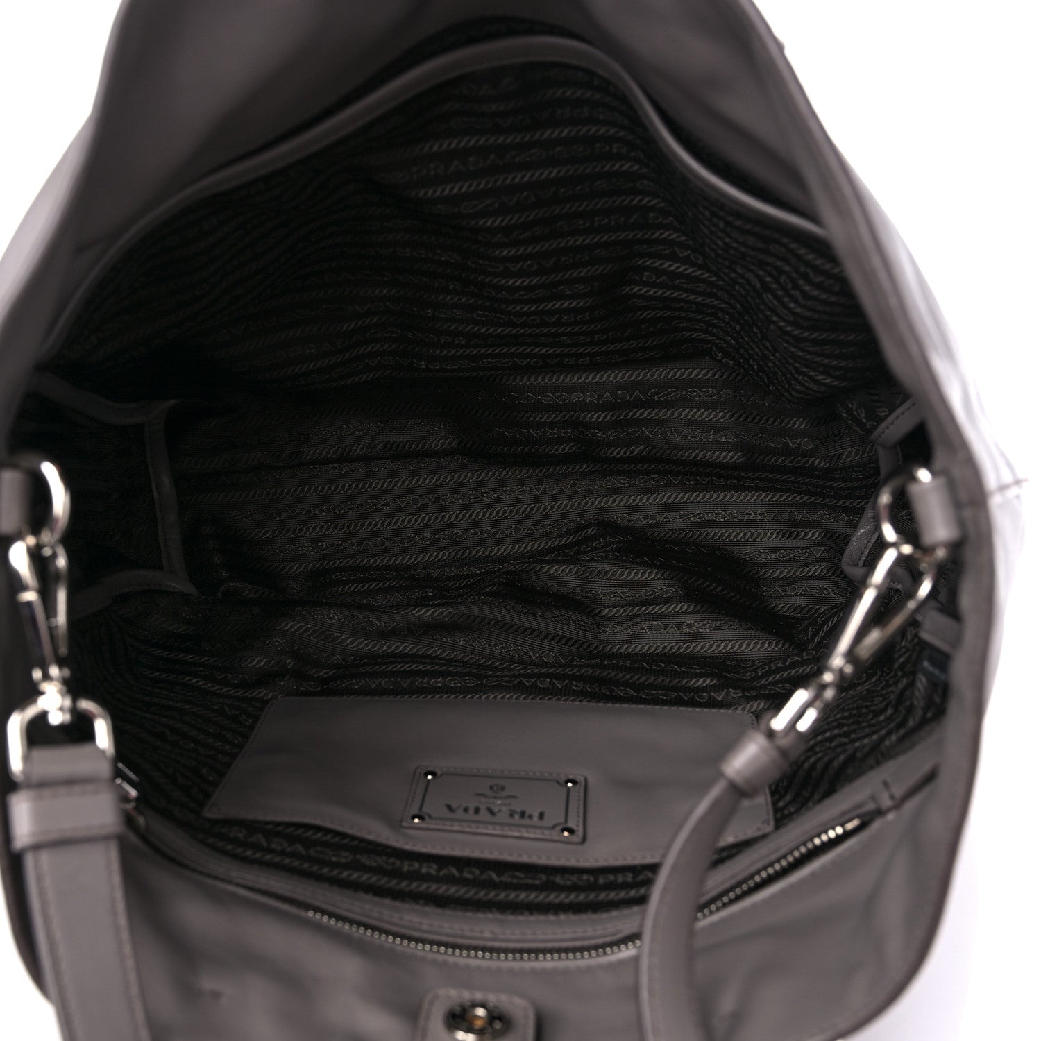 Prada Soft Calf Shopping Tote Argilla 5 of 10