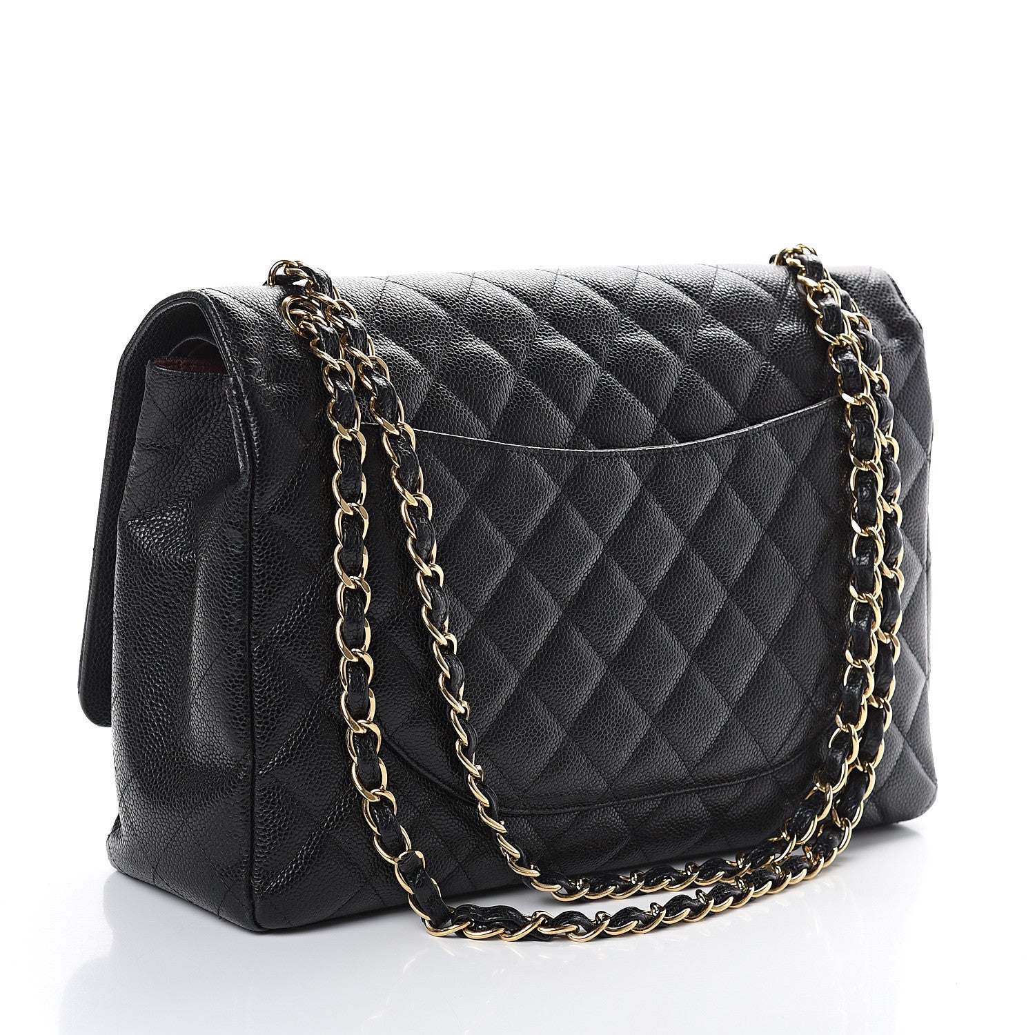 Chanel Caviar Quilted Maxi Double Flap Black 2 of 8