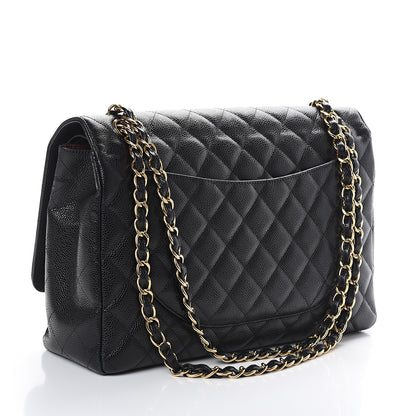 Chanel Caviar Quilted Maxi Double Flap Black 2 of 8