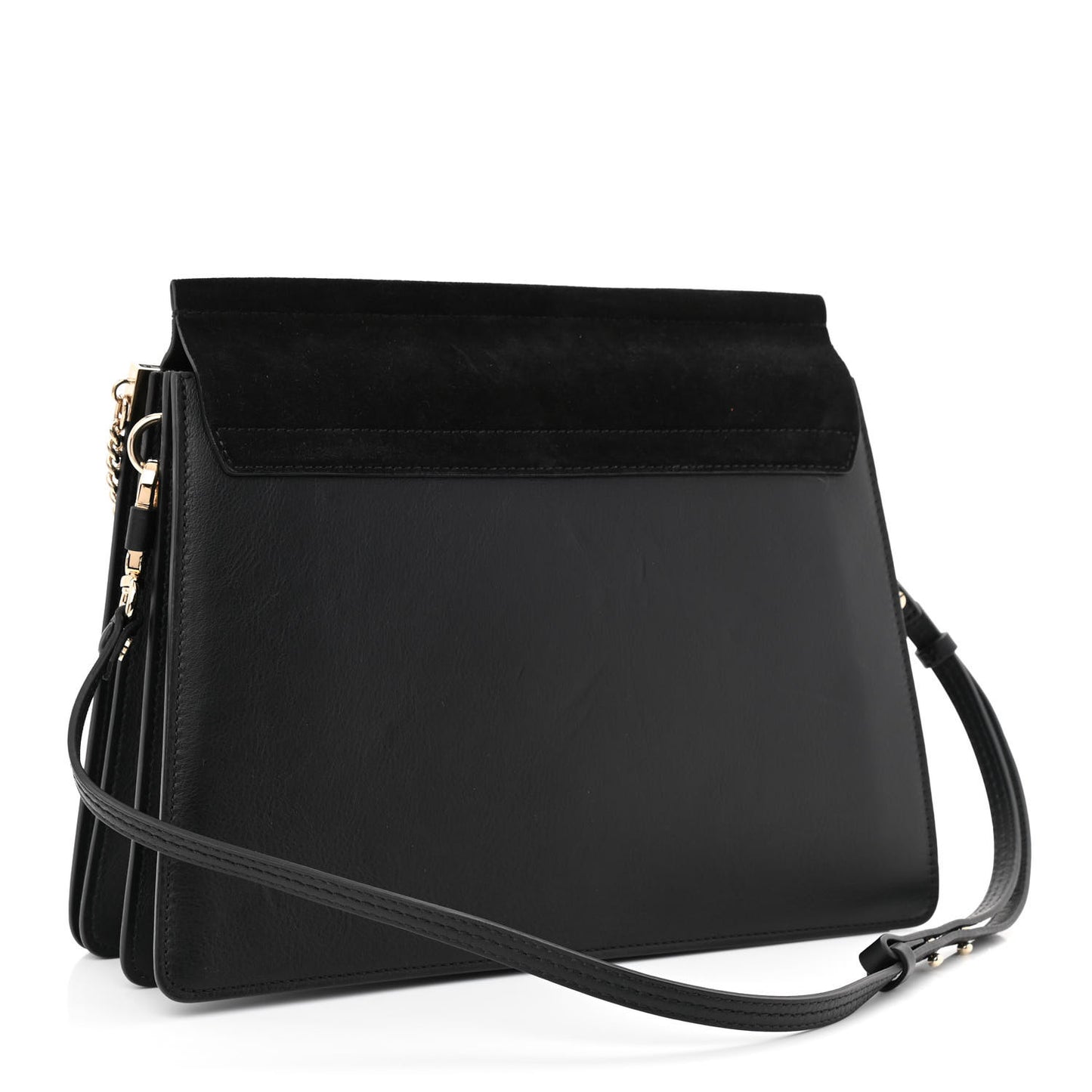 Calfskin Medium Faye Shoulder Bag Black
