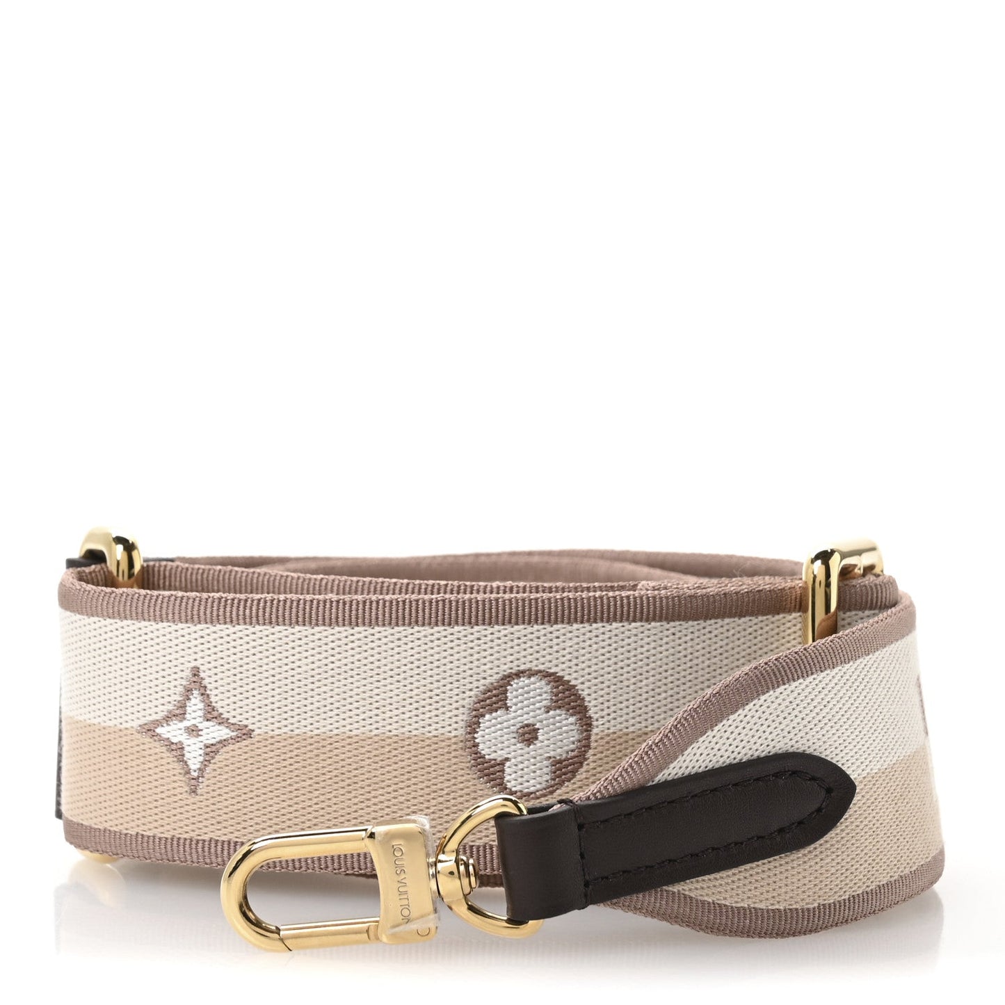 Jacquard Speedy Bandouliere 20 Shoulder Strap Beige Brown