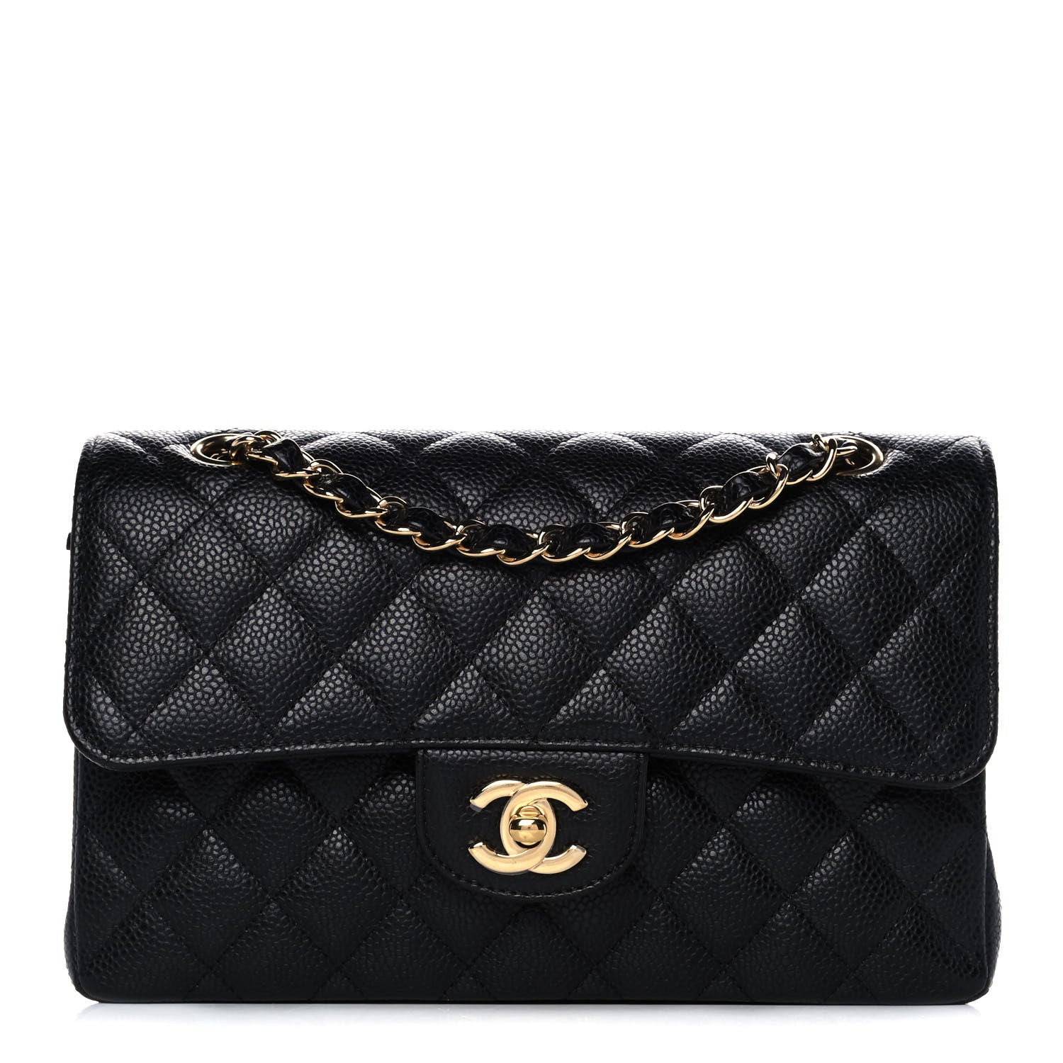 Chanel Caviar Quilted Small Double Flap Black 1 of 12