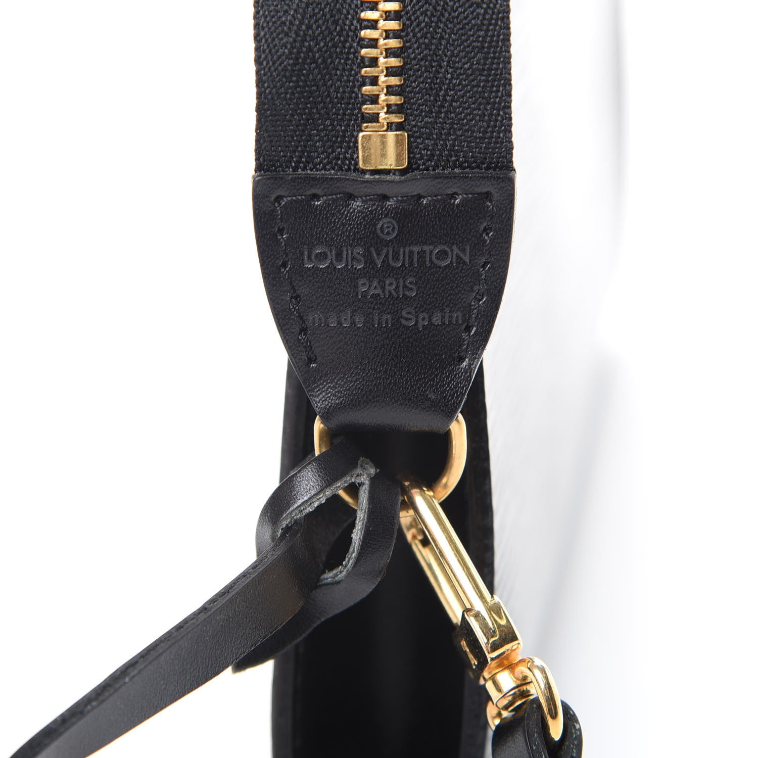 Louis Vuitton Epi Pochette Accessories 24 Black 6 of 8