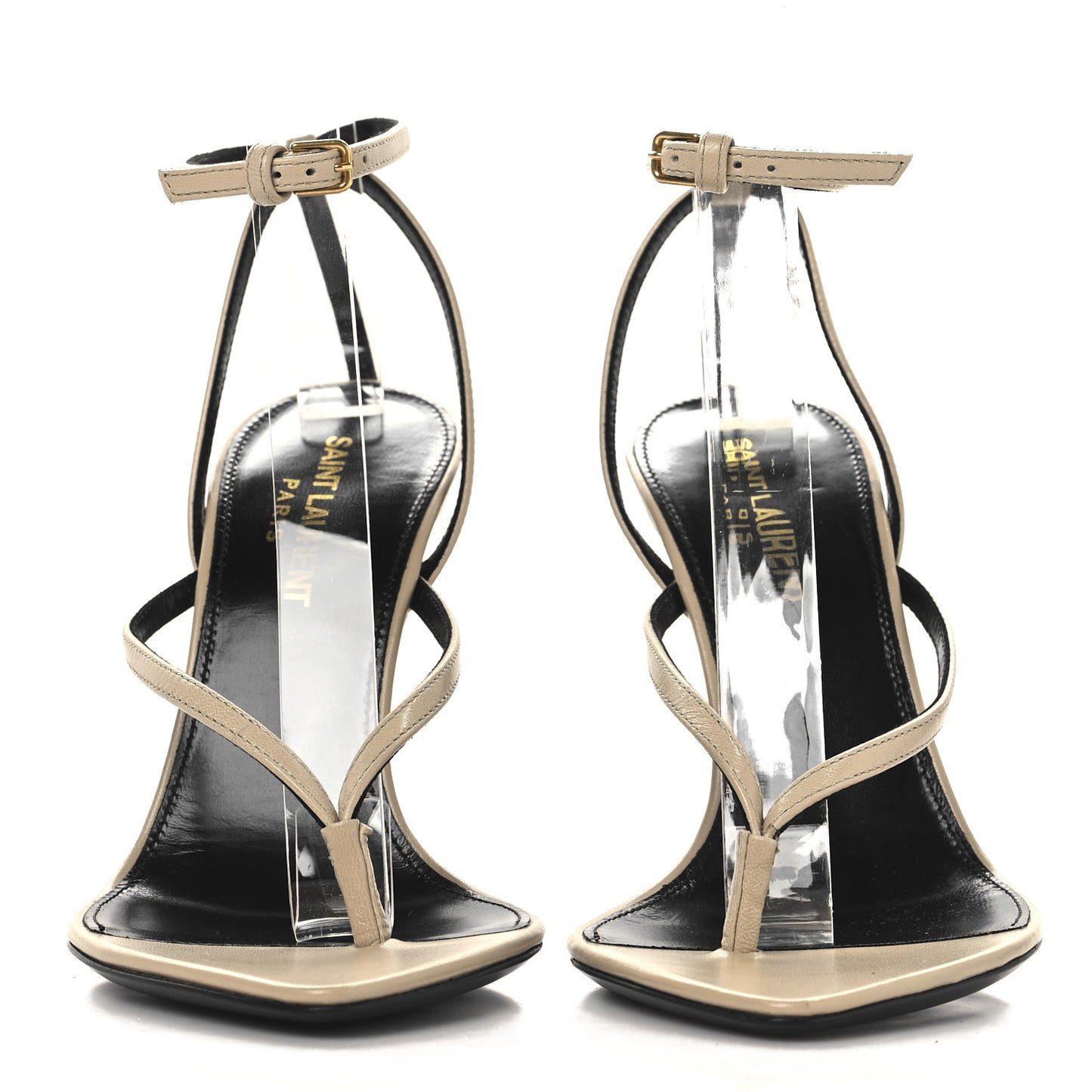 Calfskin Nadja 105 Ankle Strap Sandals 36 Trench