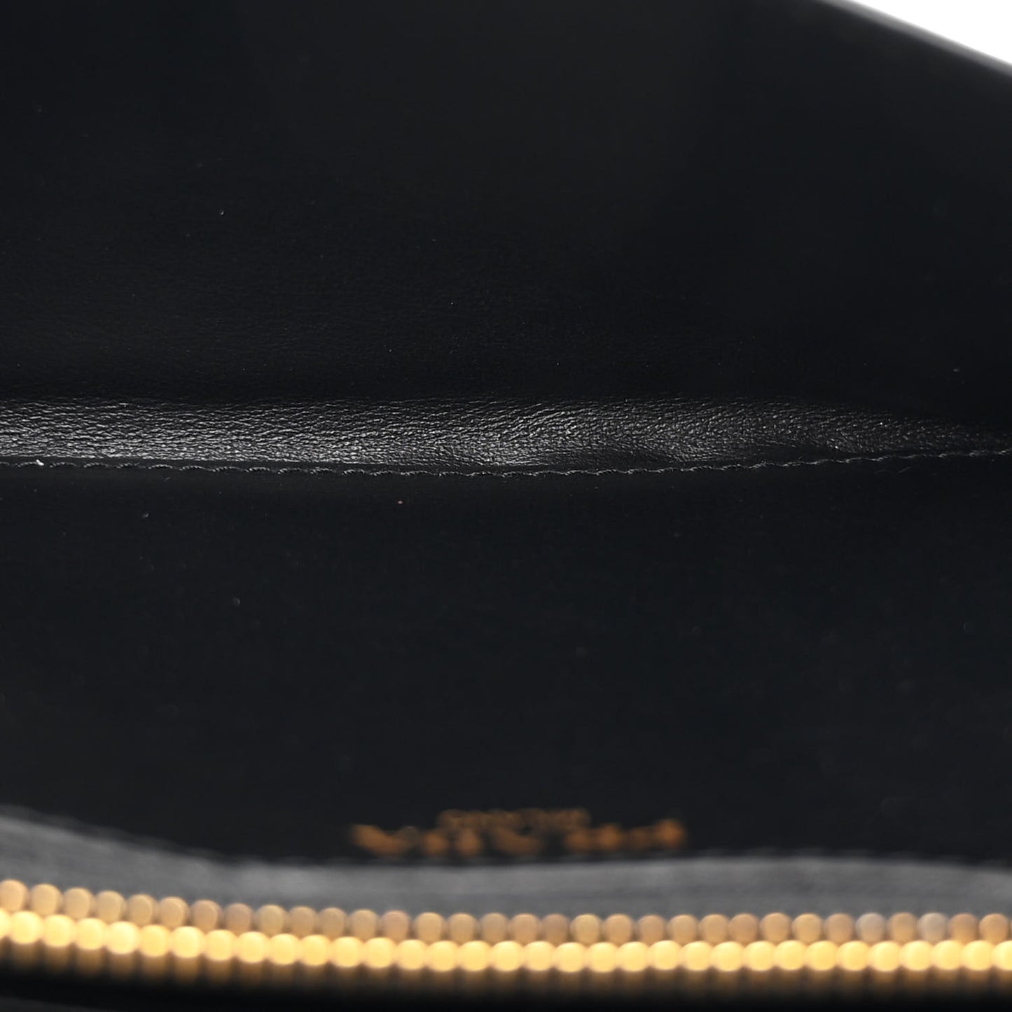 Soft Calfskin Quilted Chain Wallet Black