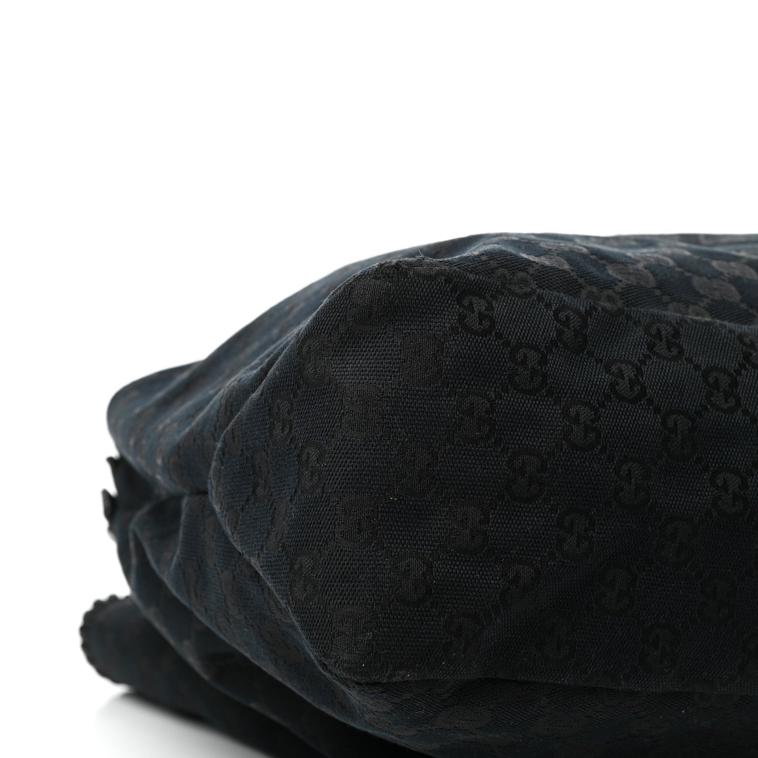 Gucci Monogram Large Horsebit Chain Hobo Black 8 of 10