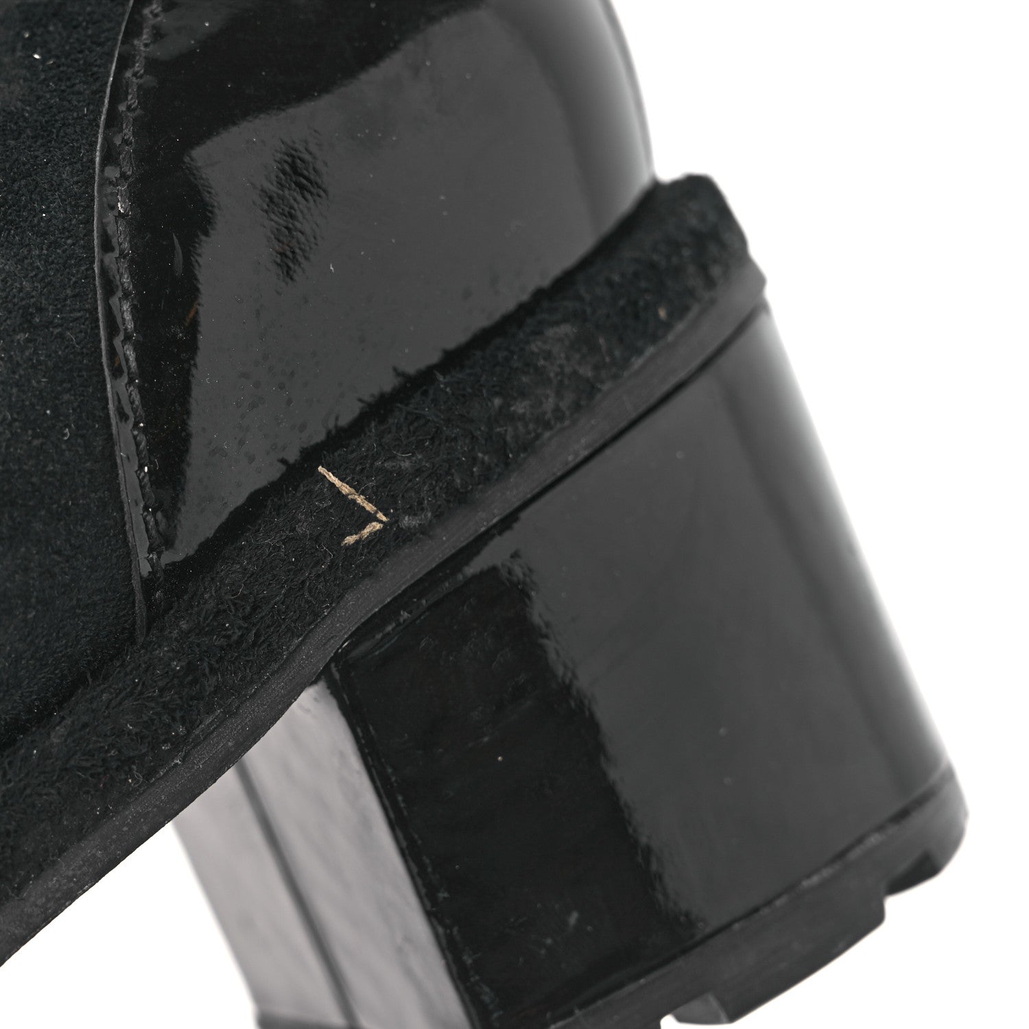 Chanel Suede Patent Cap Toe CC Ankle Boots 40.5 Black 11 of 13