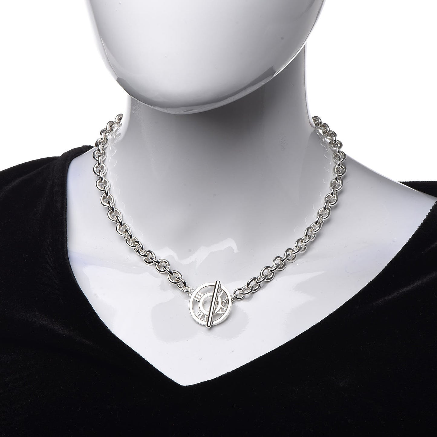 Sterling Silver Atlas Toggle Chain Necklace