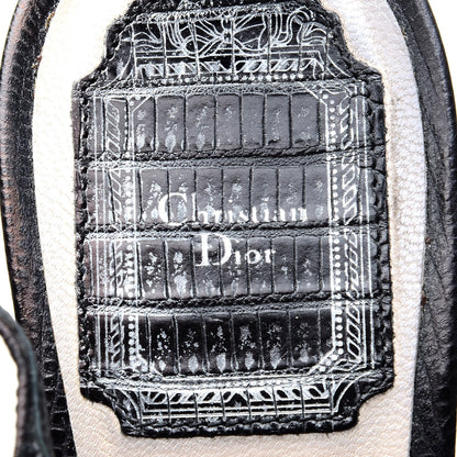 Christian Dior Lizard Calfskin Embossed Bubble Platform Sandals 39.5 Black 8 of 10