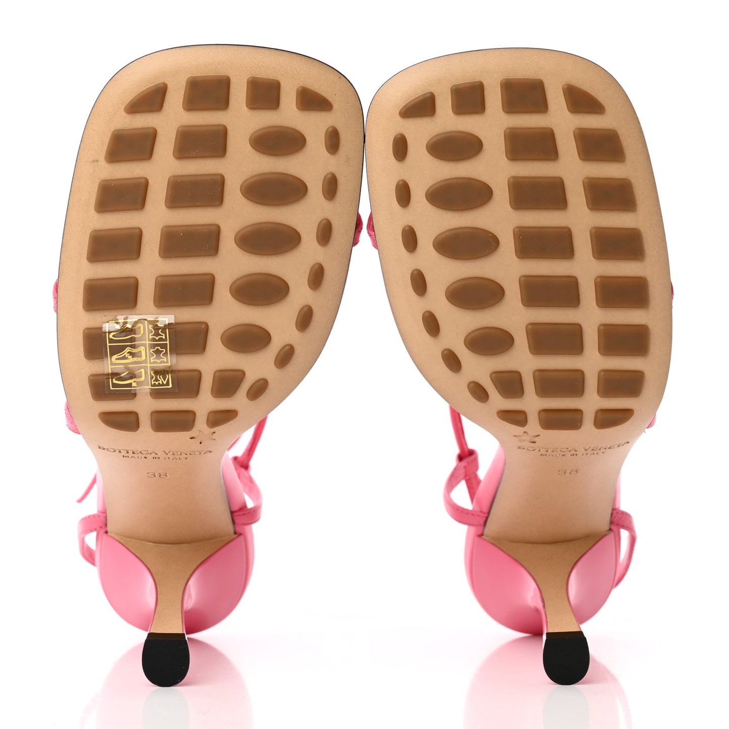 Crush Calfskin The Line 90mm Sandals 38 Milkshake