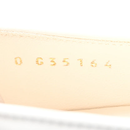 Chanel Patent Cap Toe Chain Moccasin Loafers 37 White Black 9 of 10