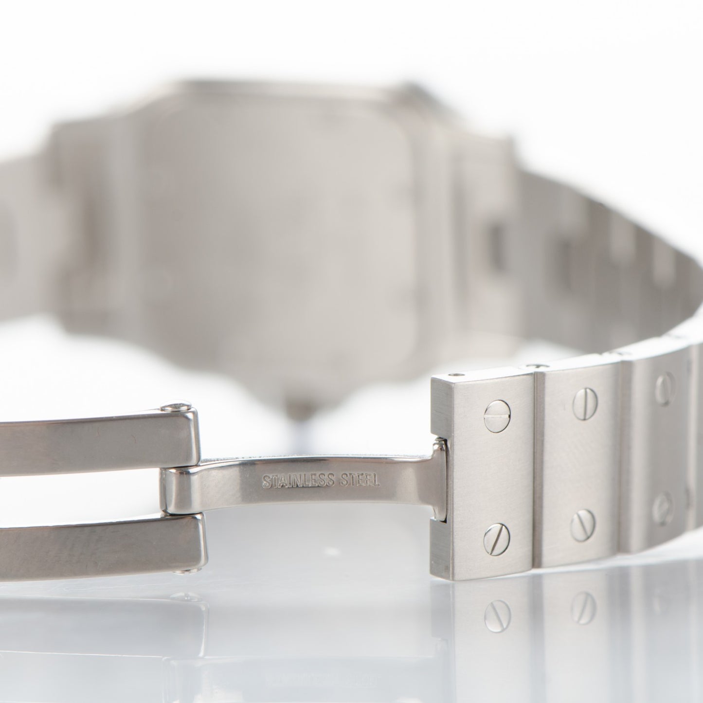 Stainless Steel 24mm Santos de Galbee Quartz Watch