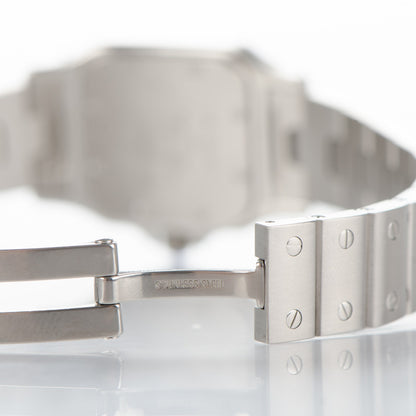 Cartier Stainless Steel 24mm Santos de Galbee Quartz Watch 8 of 9