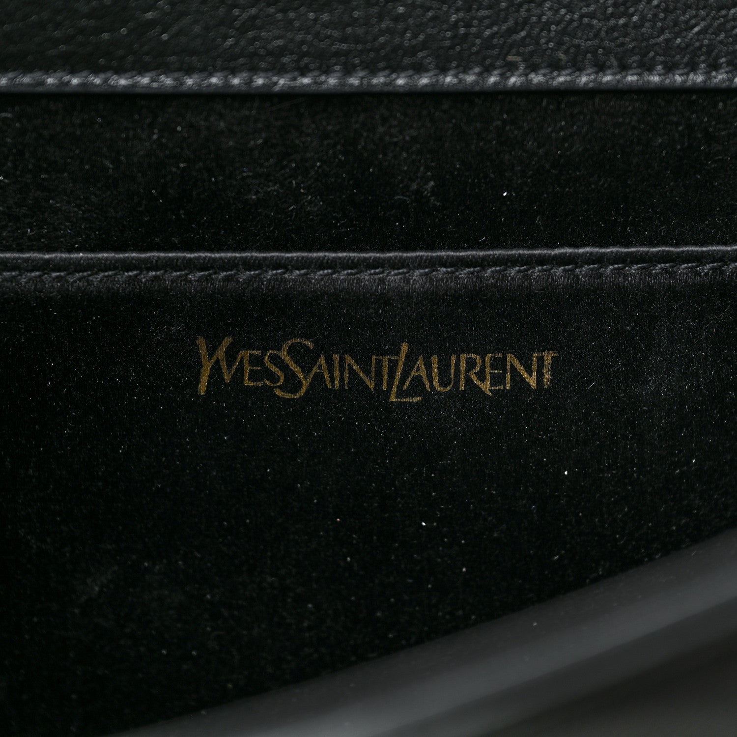 Saint Laurent Calfskin Monogram Large Belle De Jour Clutch Black 6 of 8