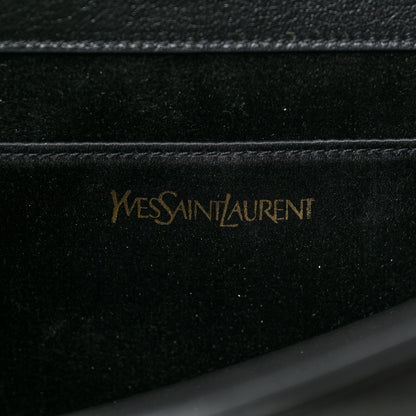 Saint Laurent Calfskin Monogram Large Belle De Jour Clutch Black 6 of 8