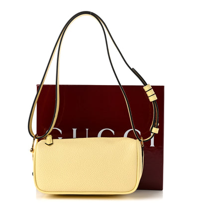 Gucci Grainy Calfskin Half Horsebit Mini Shoulder Bag Yellow 11 of 11