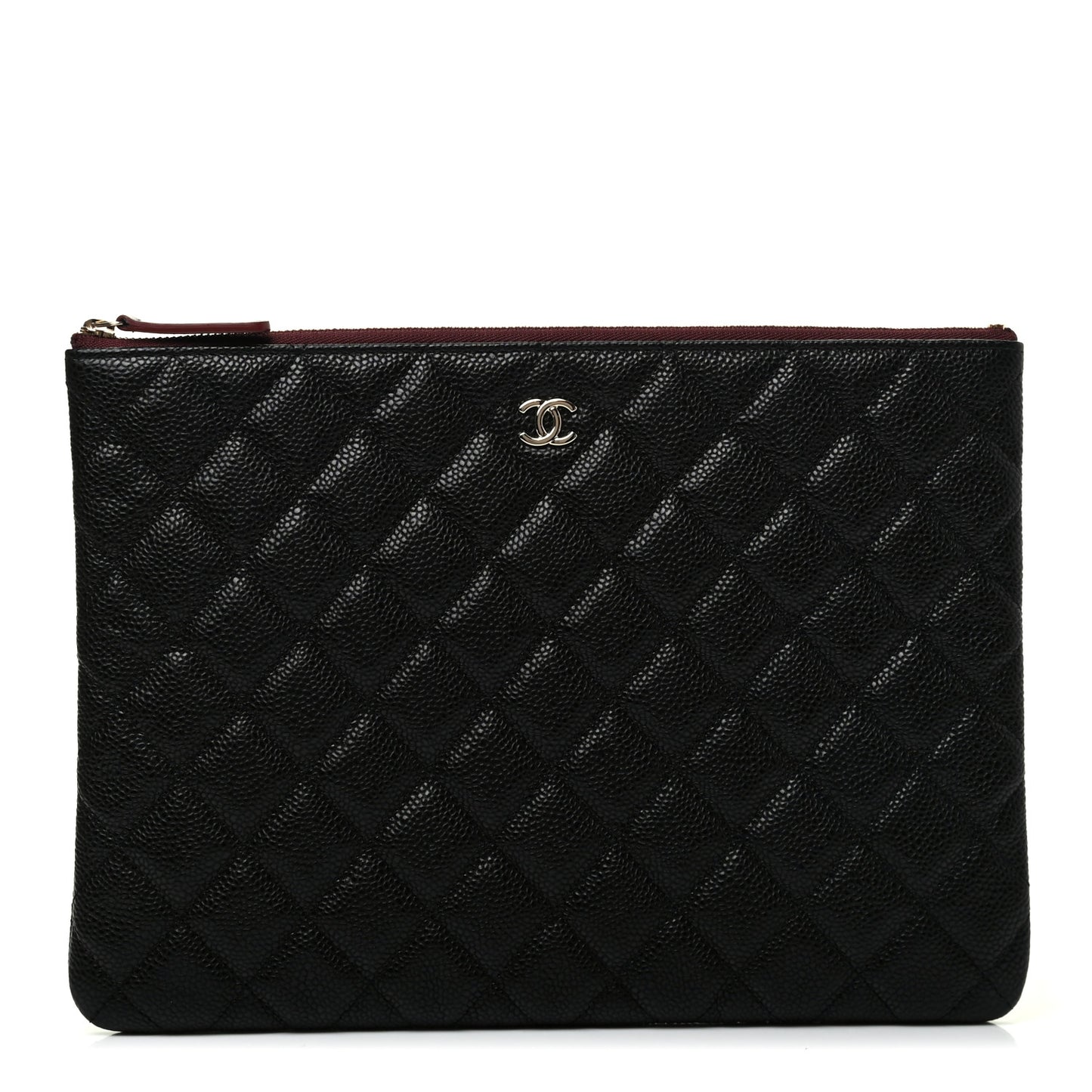 Caviar Quilted Medium Cosmetic Case Black
