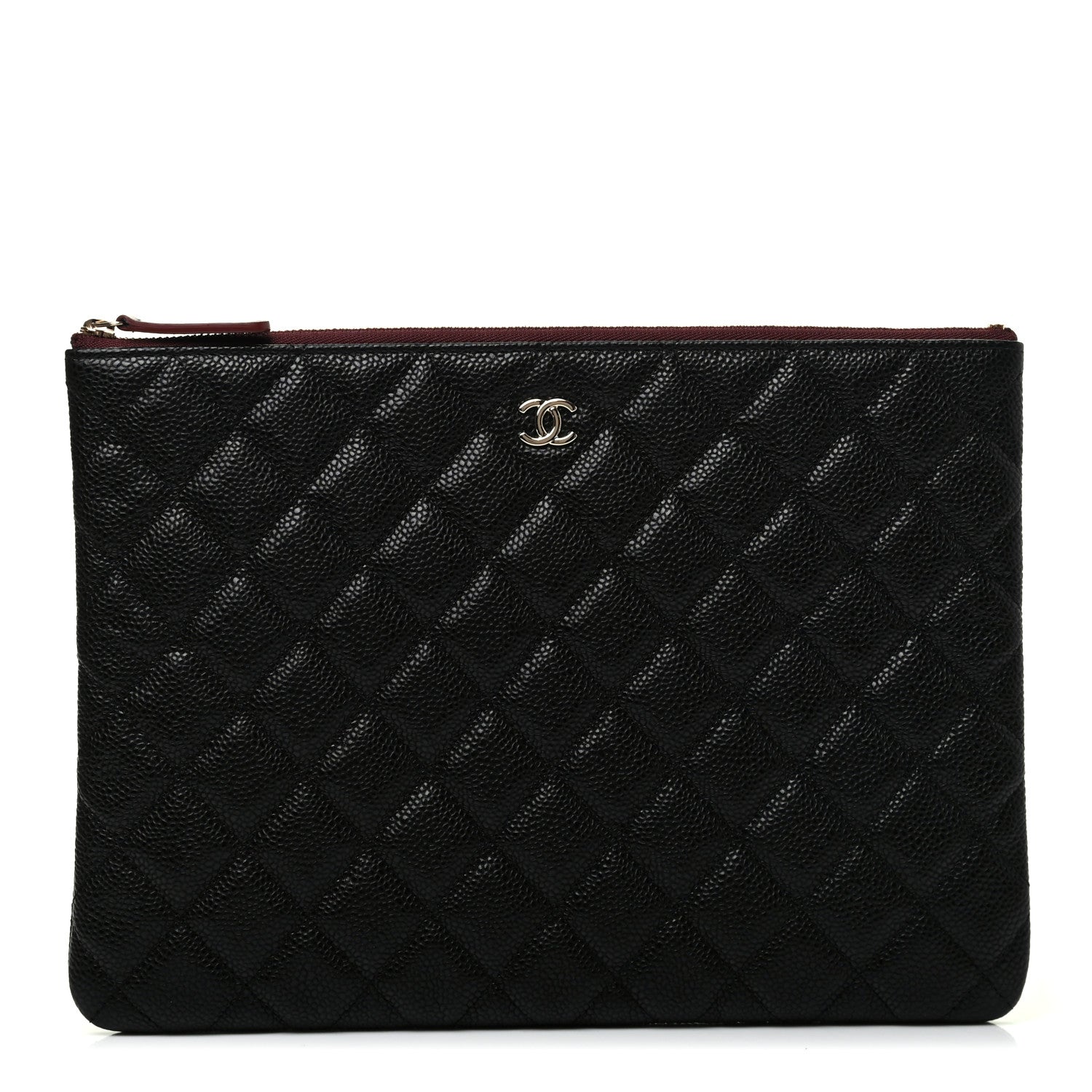 Chanel Caviar Quilted Medium Cosmetic Case Black 1 of 8