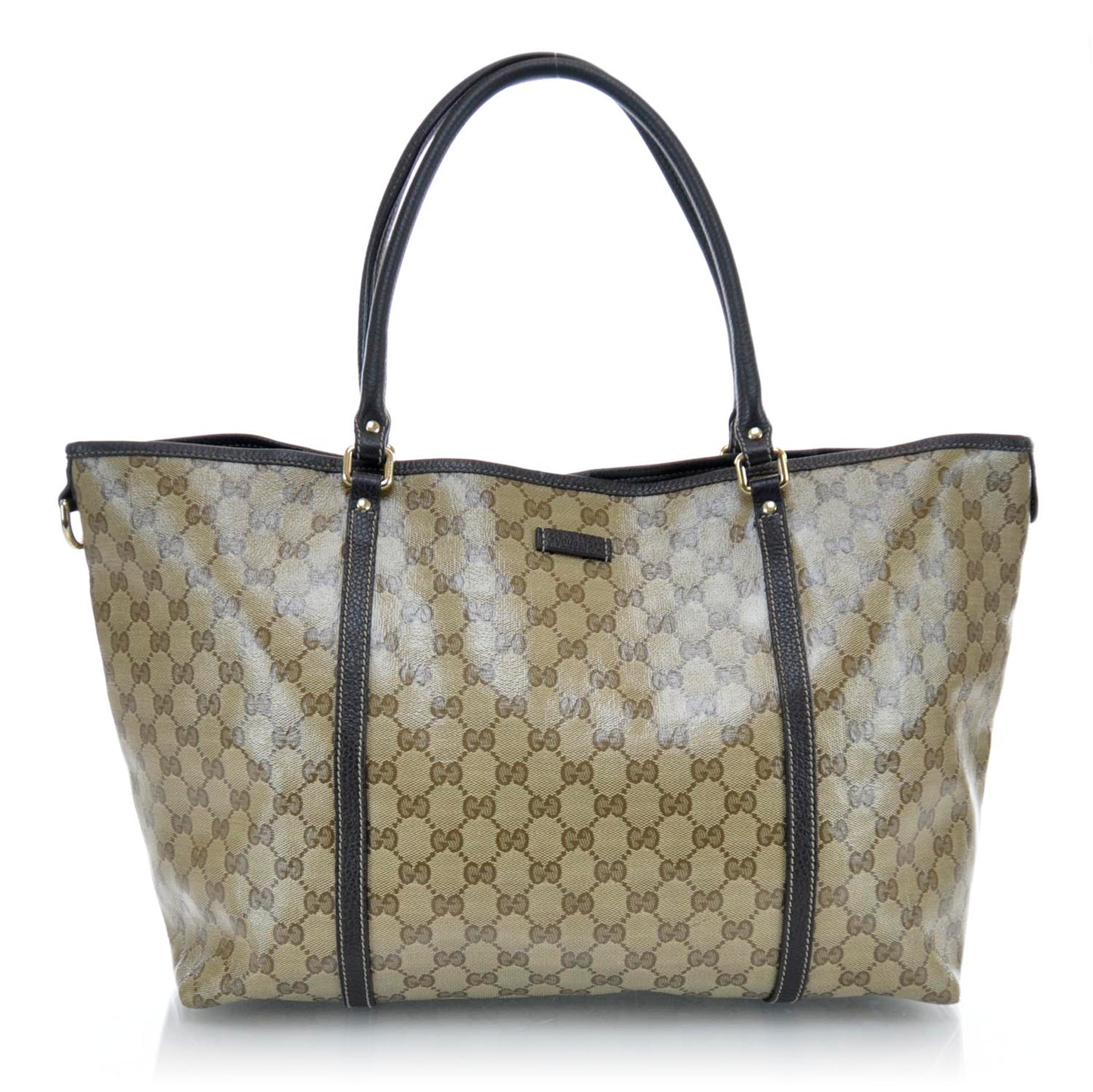 Crystal Monogram Large Joy Tote Beige Ebony Testa di Moro