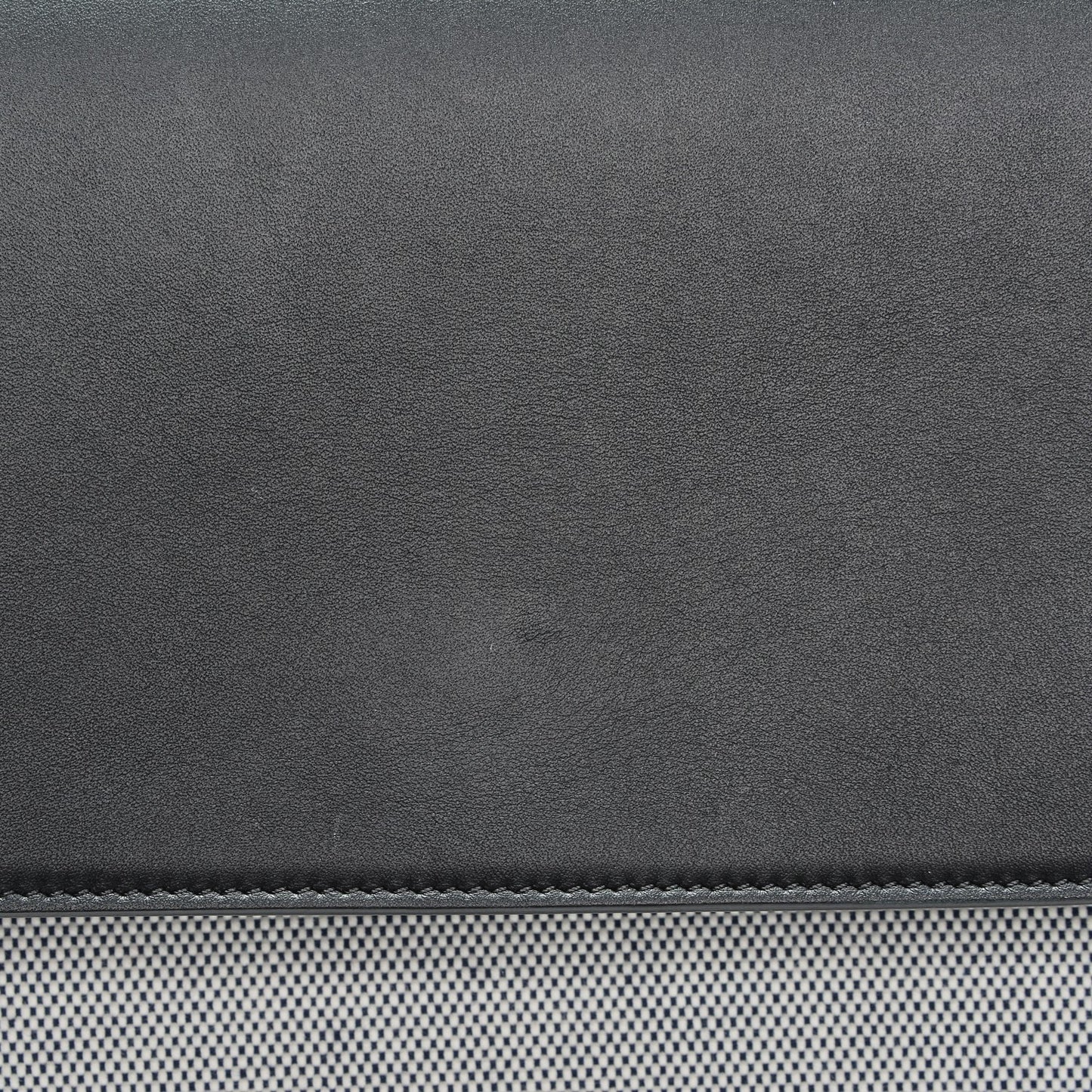 Cotton Canvas Calfskin Mini Belt Bag Navy Blue