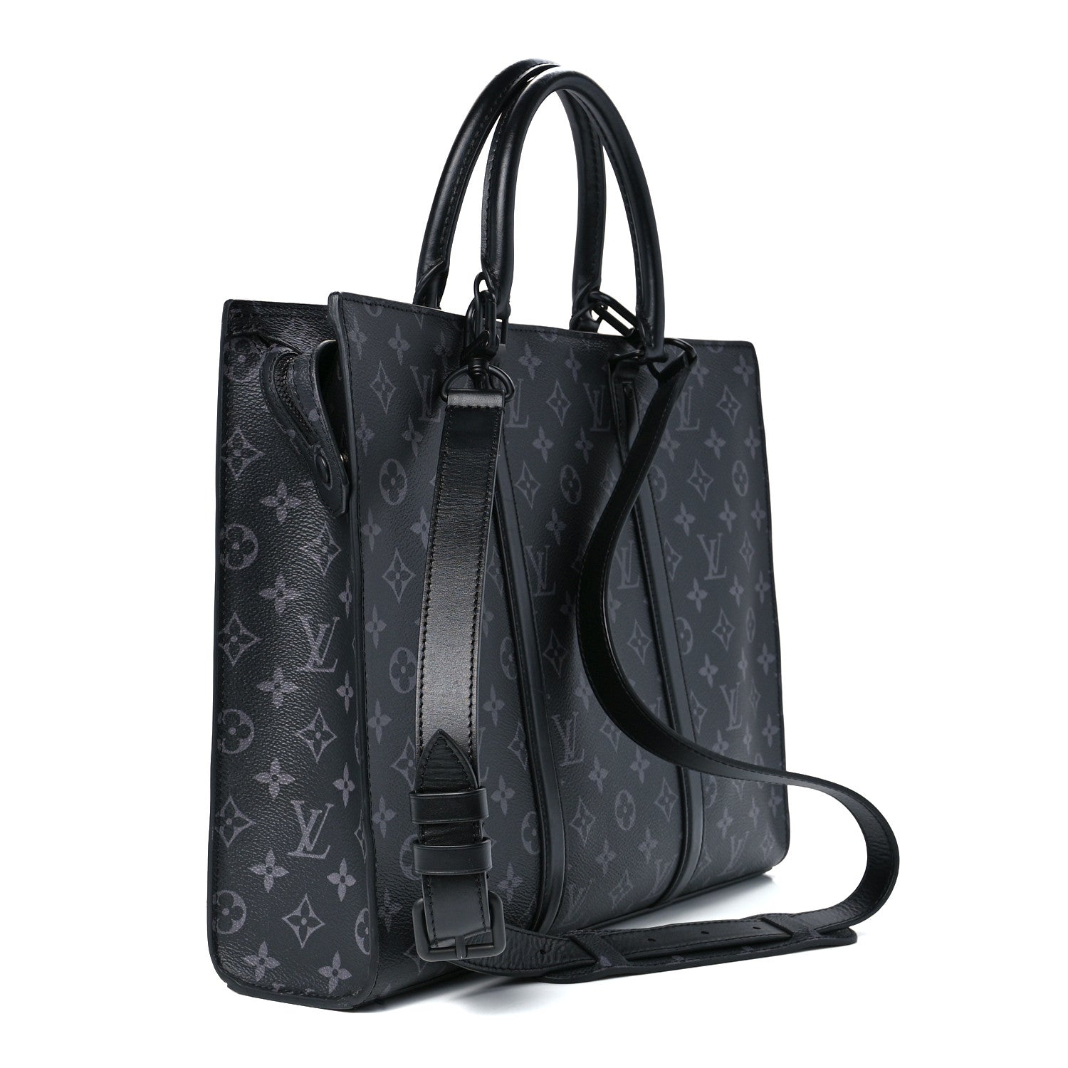 Louis Vuitton Monogram Eclipse Sac Plat Horizontal Zipper 3 of 10