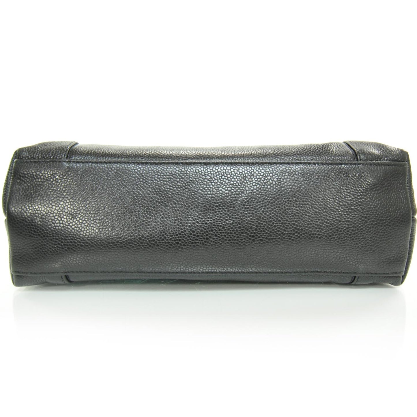 Caviar Flap Shoulder Bag Black SHW