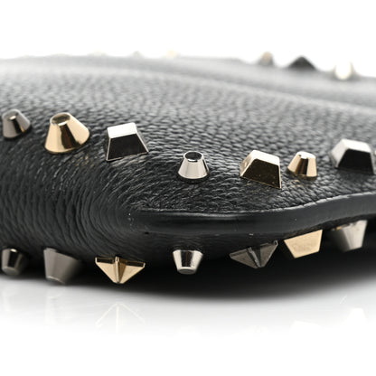Christian Louboutin Calfskin Empire Trashmix Spike Loubiclutch Clutch Black 7 of 13